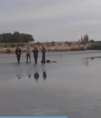 cadaver en la costa del río en Quilmes