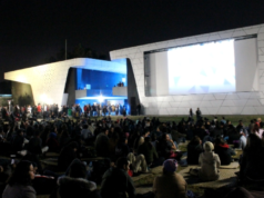 Cine de verano al aire libre en el Parque Ramón Carrillo de Brown