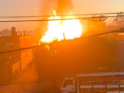 Incendio y explosiones en un depósito de garrafas de Mariano Acosta